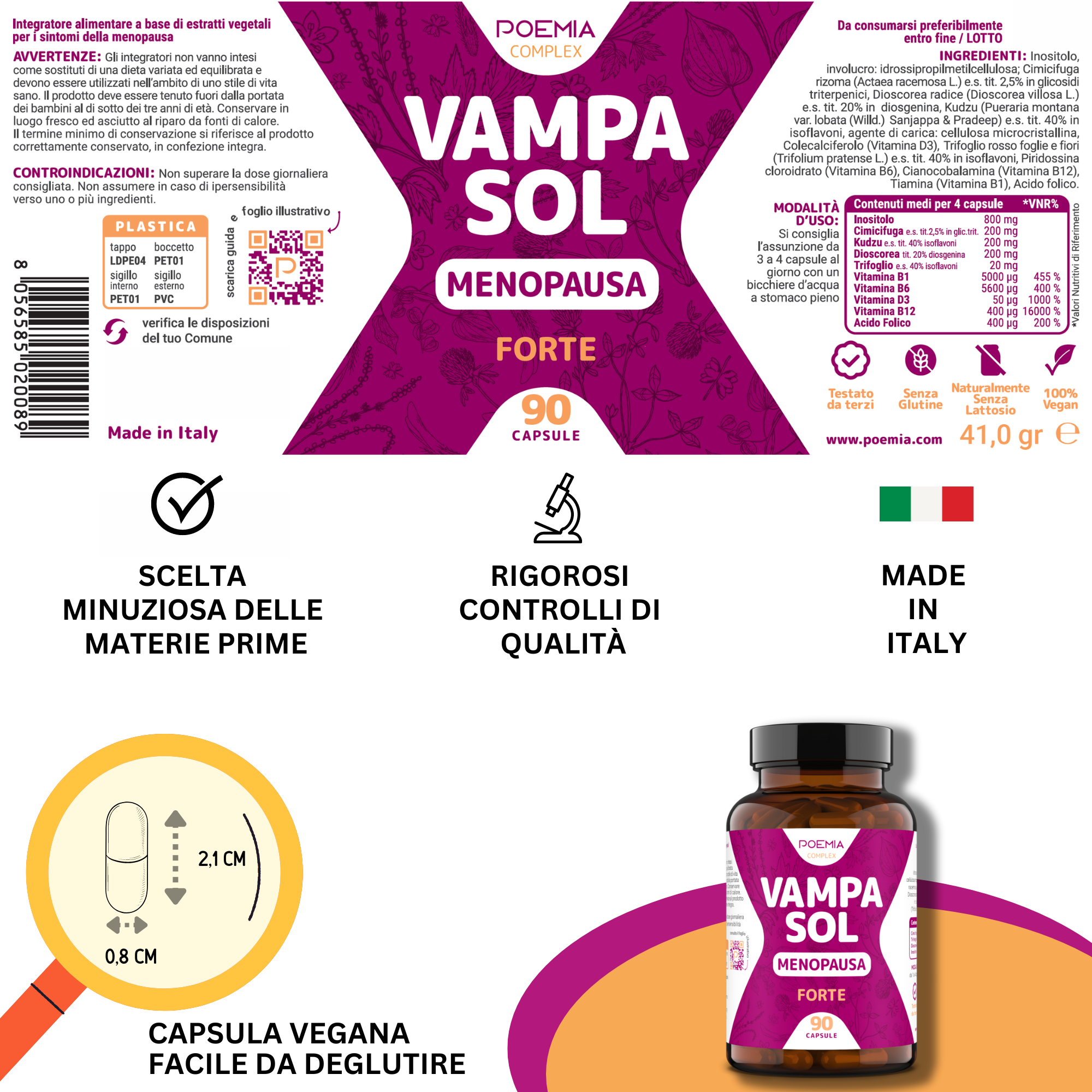 Miglior integratore per la menopausa senza soia: con Trifoglio Rosso e Dioscorea per ridurre vampate e sbalzi d’umore – Poemia