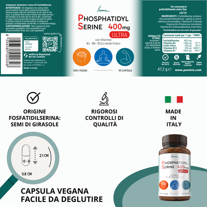 Fosfatidilserina PS 400mg Ultra