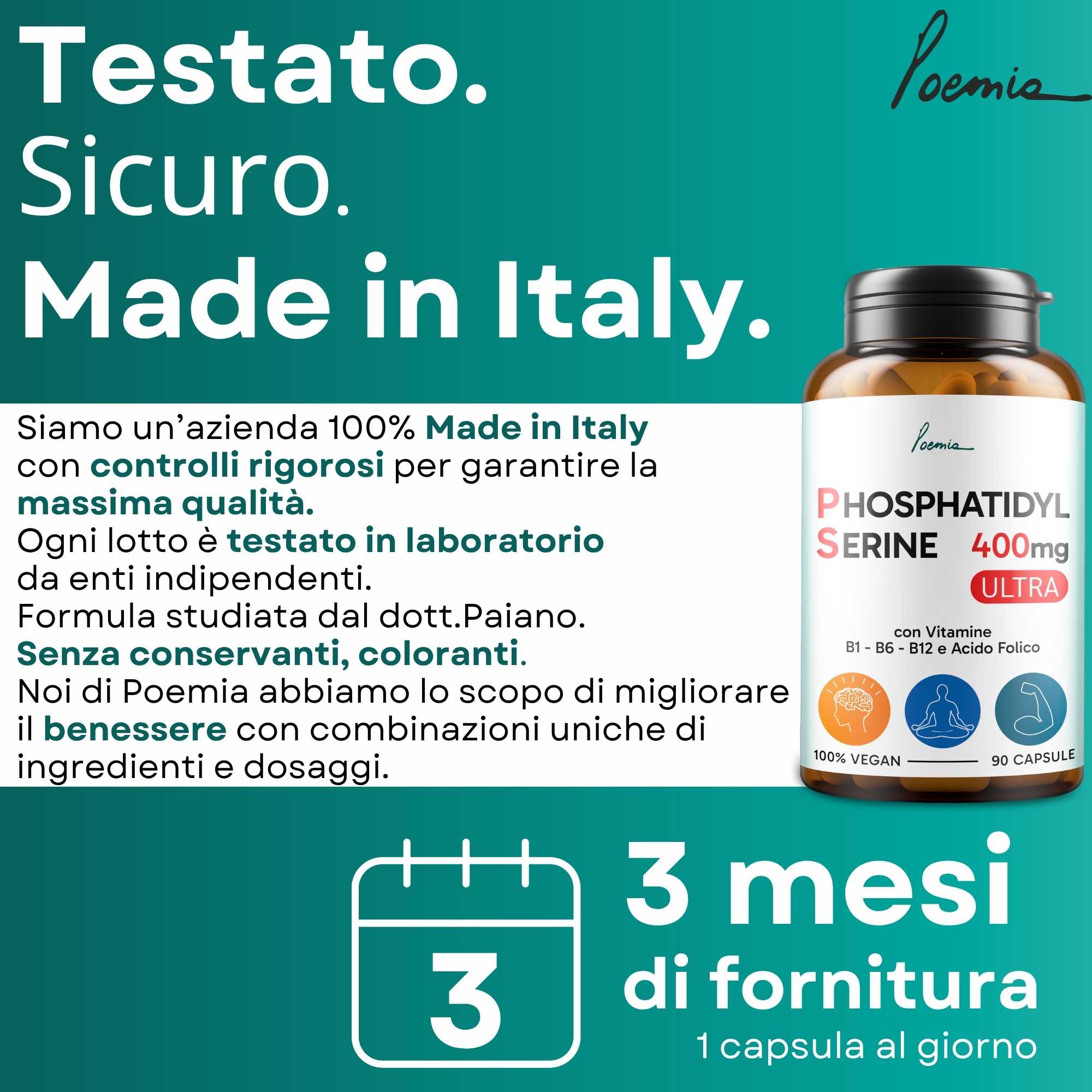 Fosfatidilserina PS 400mg Ultra 90 capsule