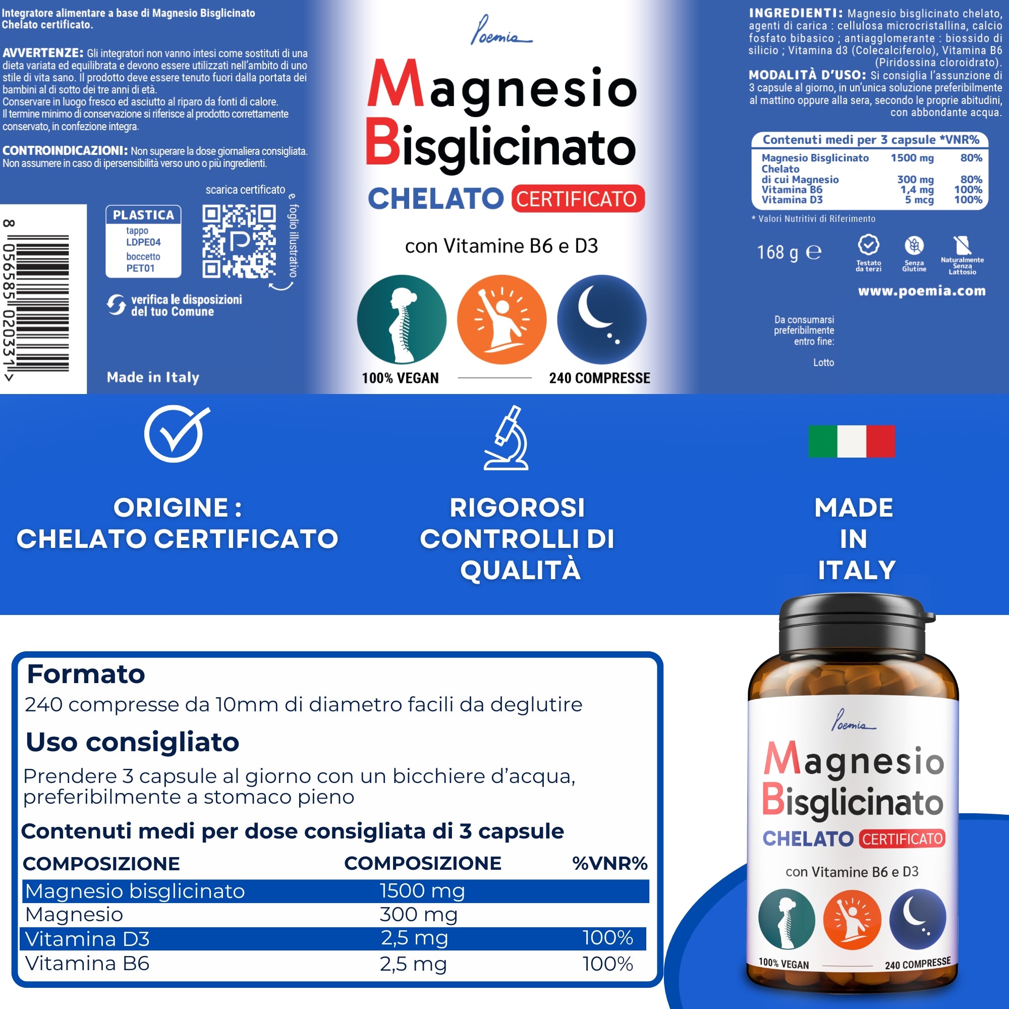 Magnesio Bisglicinato chelato