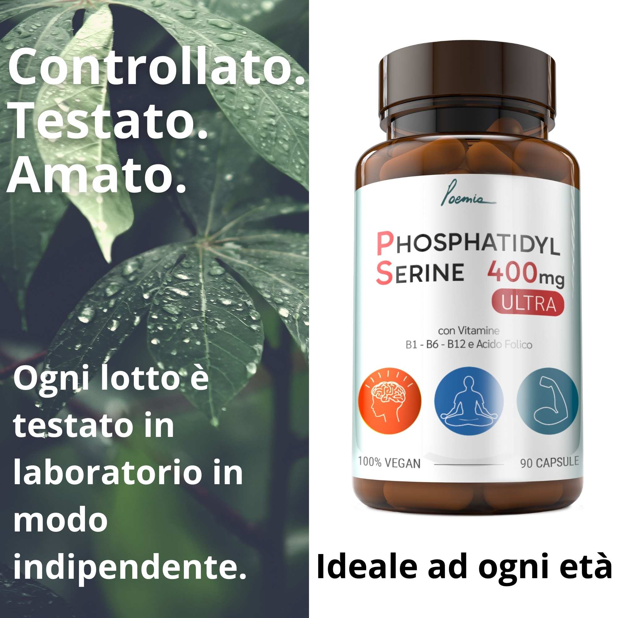 Fosfatidilserina PS 400mg Ultra 90 capsule