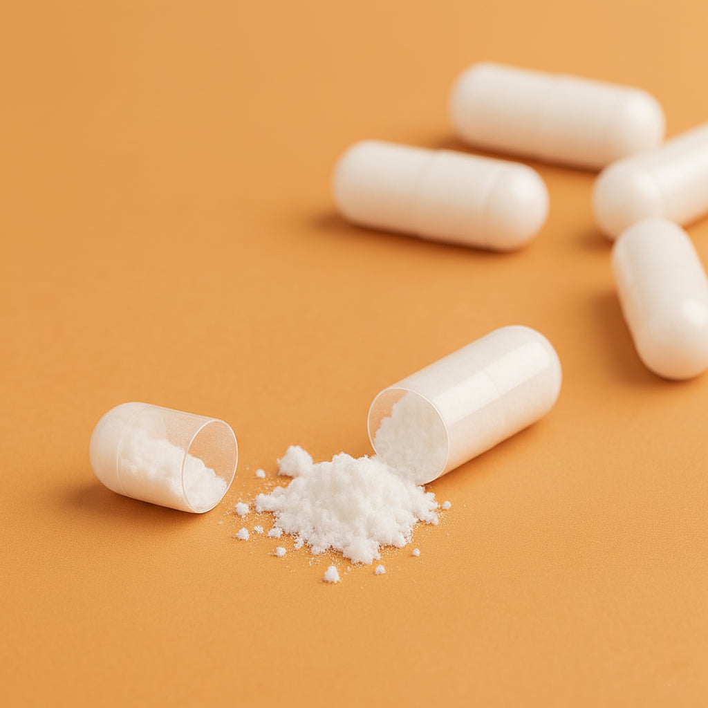 Capsula dell’integratore GABA con Vitamina B3 per rilassamento e benessere mentale