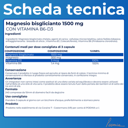 Magnesio Bisglicinato 300 mg