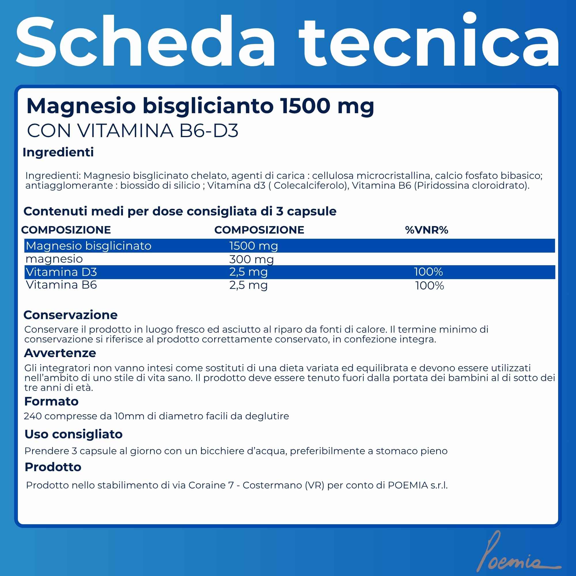 Magnesio Bisglicinato 300 mg