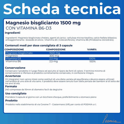 Magnesio Bisglicinato 300 mg