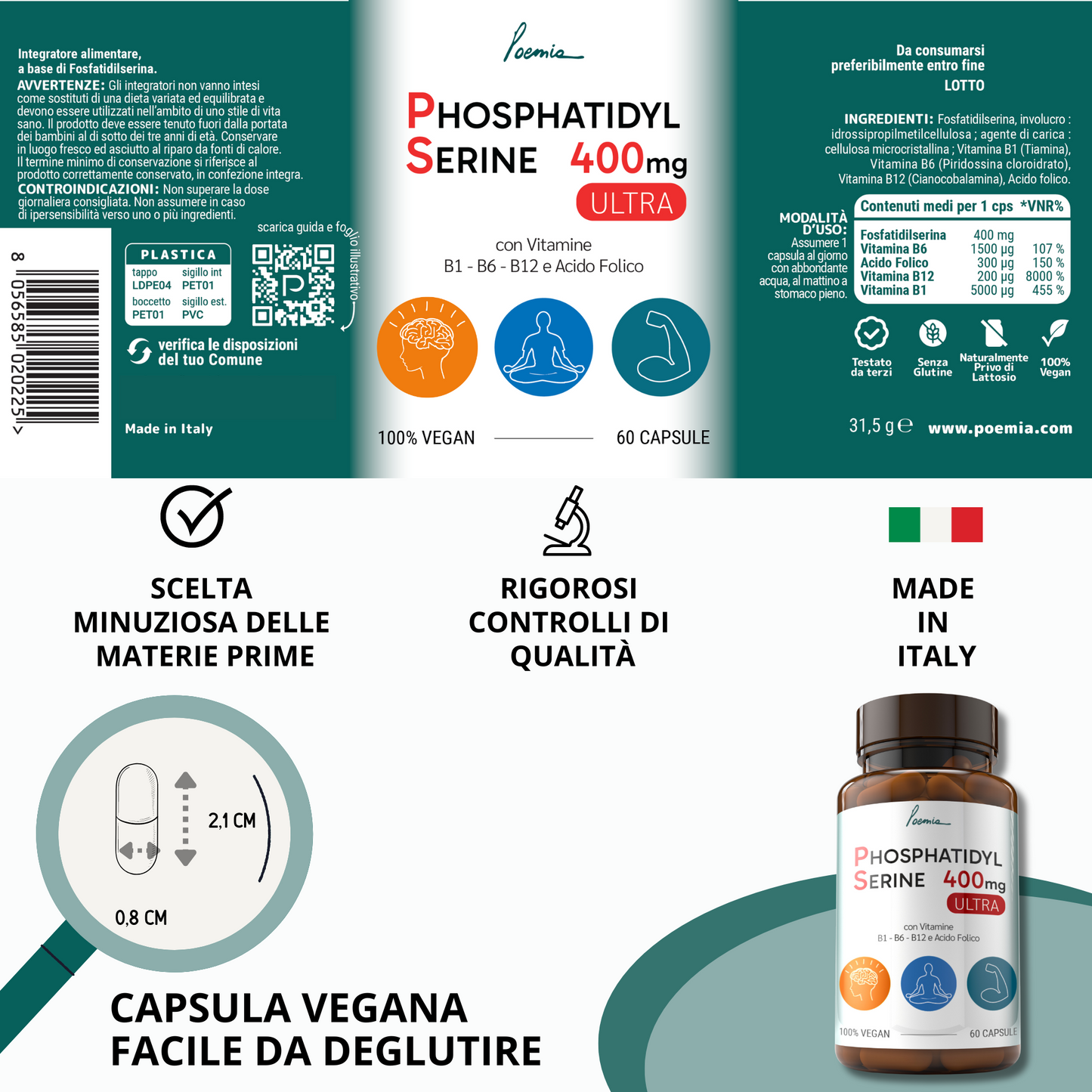 Fosfatidilserina PS 400mg Ultra